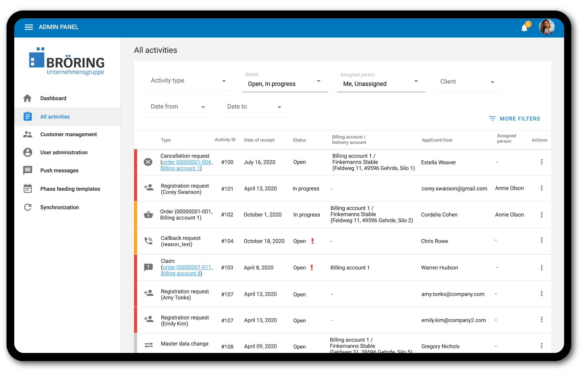 A Custom Animal Food Sales App